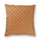 Винтажная Королевская Золотая рыбья чешуя Русалка декоративная наволочка для дивана домашний декор квадратная наволочка 40x40 см крутая наволочка