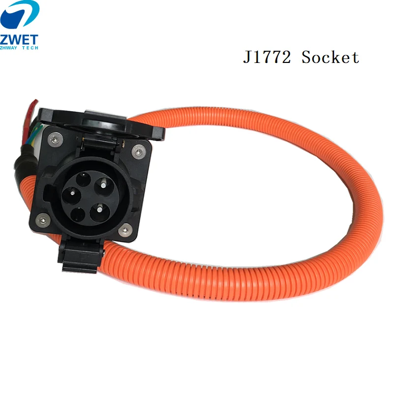 ZWET Sae J1772 16A EVSE разъем зарядный кабель для электромобиля 1 метр от 110 до 250 В| |