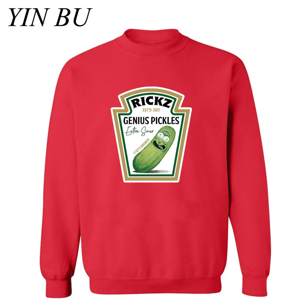 Новые Аниме толстовки для мужчин Genius pickle rick Ricka marty панк хипстер y с принтом