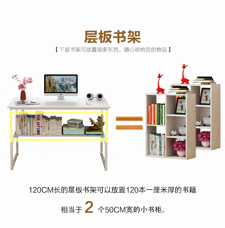 

Computer Desk Desktop Table Home Simple Desk Bedroom Desk Simple College Student Writing Desk Dormitory Small Table