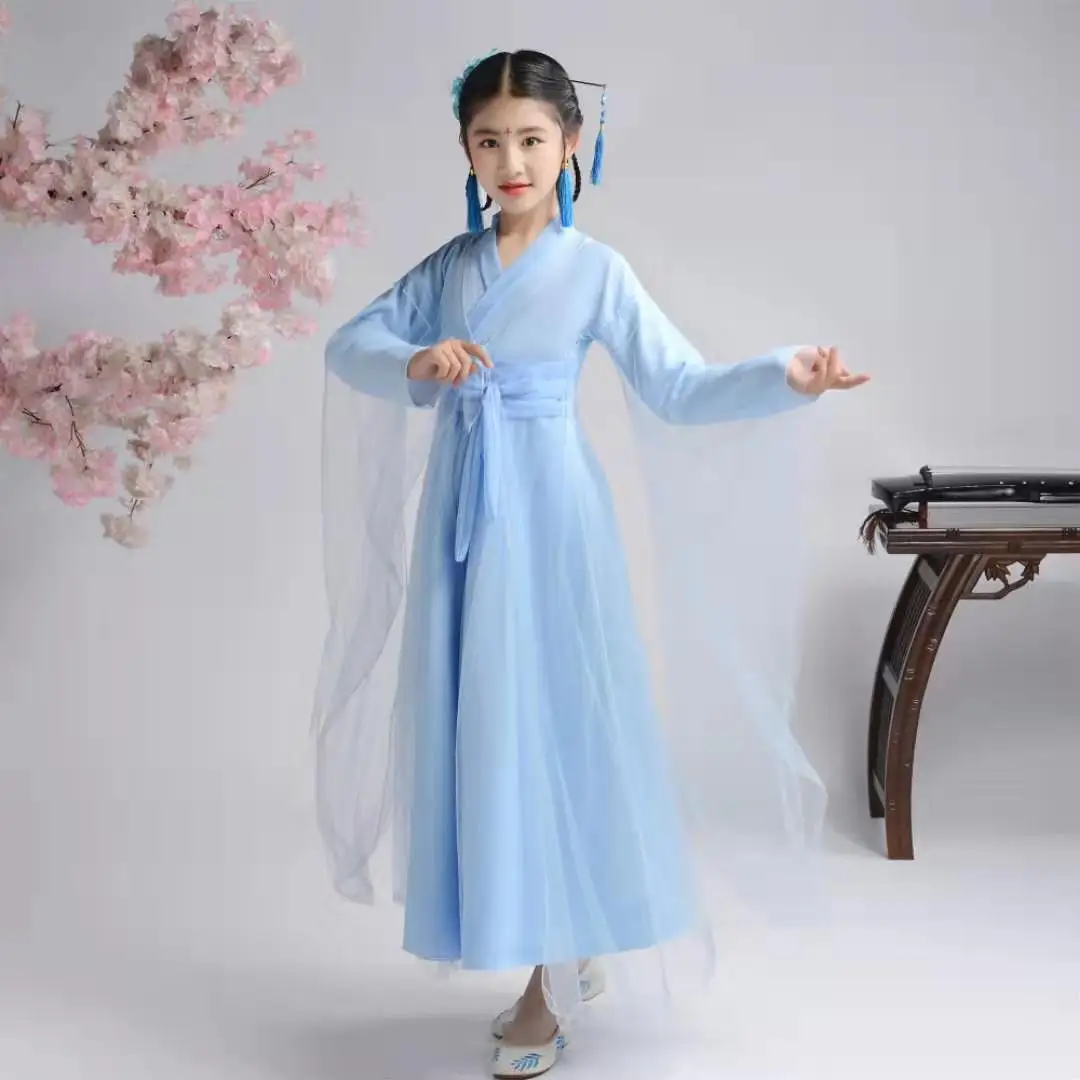 Детский костюм для выступлений на сцене традиционное платье китайское