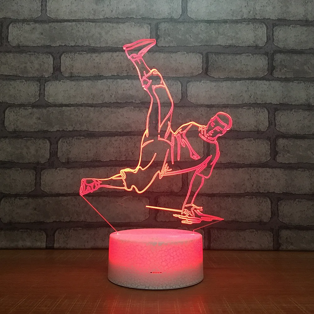 Светодиодный 3d светильник для хип хоп танцев 7 цветов сенсорный сенсор USB подарки