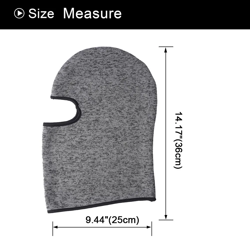 Плотная Шерстяная Флисовая теплая зимняя Балаклава с защитой от ветра, шапки для сноуборда, шапка бини, УФ-защита, маска для лица