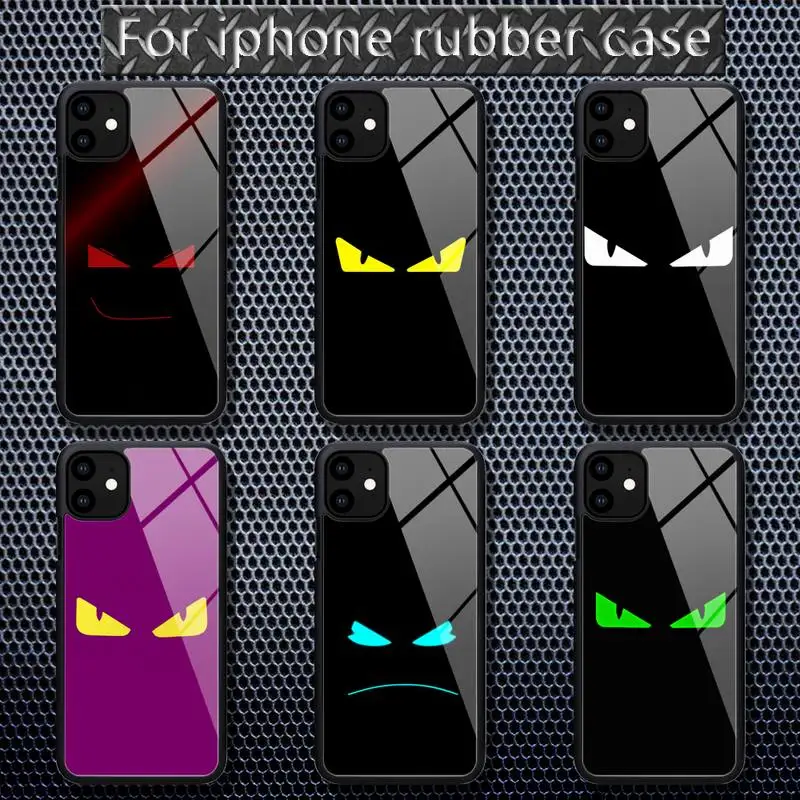 

Italian fashion demon eye Phone Case Rubber for iPhone 12 11 Pro Max XS 8 7 6 6S Plus X 5S SE 2020 XR 12 Mini case