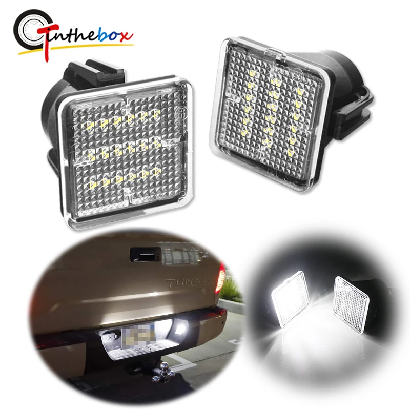 Gtinthebox Error Free 6000K White LED Car License Number Plate Lights For 2016-2022 Toyota Tacoma, For 2014-2021 Toyota Tundra