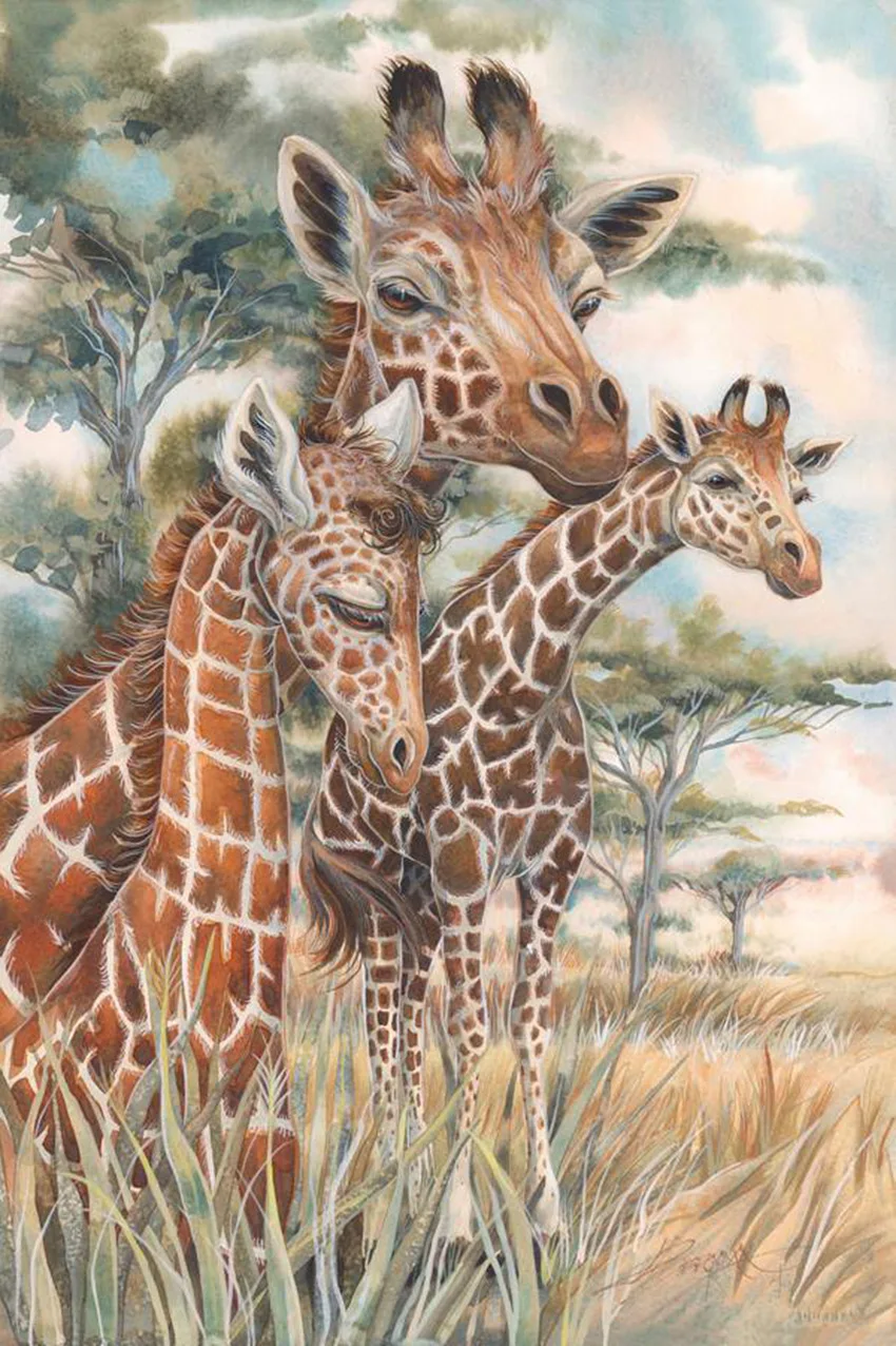 

Full Square/Round Drill 5D DIY Diamond Painting "Wild Animal Giraffe" 3D Embroidery Cross Stitch Mosaic Home Decor Gift