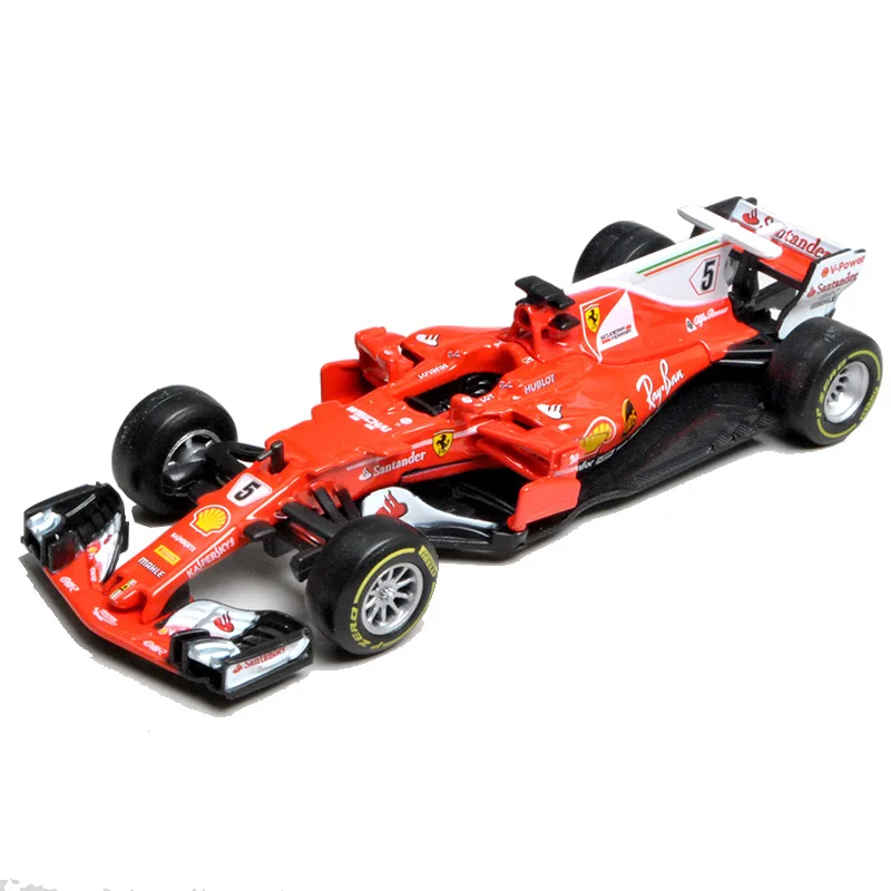 Модель гоночного автомобиля Bburago 1/43 1:43 2017 Vettel No5 F1 формула 1 литой Дисплей игрушка