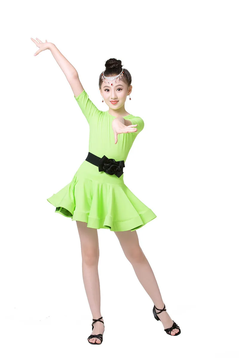 Детское платье для танцев девочек Юбка танго нарядное Школьные платья бальных