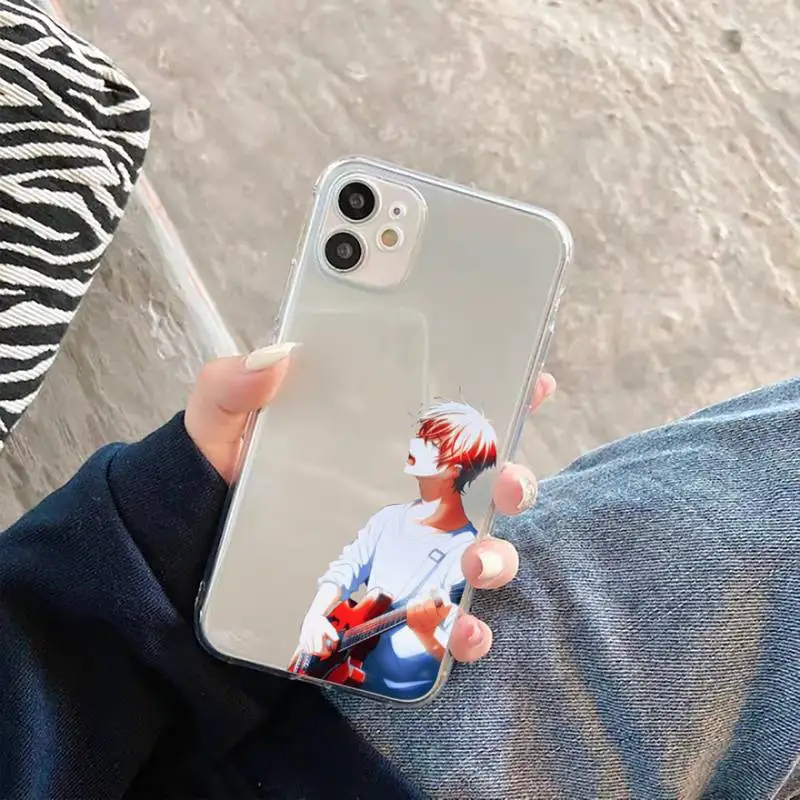 

Given Anime Phone Case Transparent for iPhone 11 12 mini pro XS MAX 6 6S 8 7 Plus X 5S SE 2020 XR