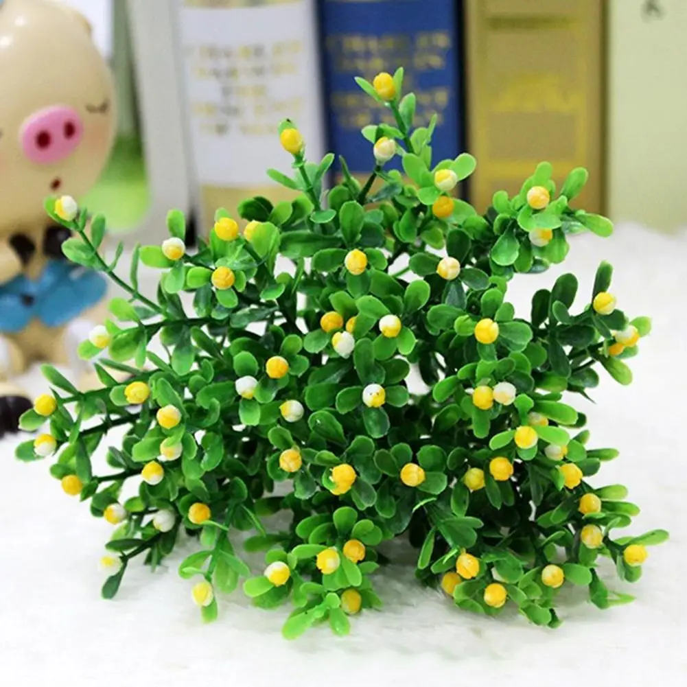 

15 Heads Artificial Aglaia Odorata Flowers Plant Home Office Wedding Party Decoration
