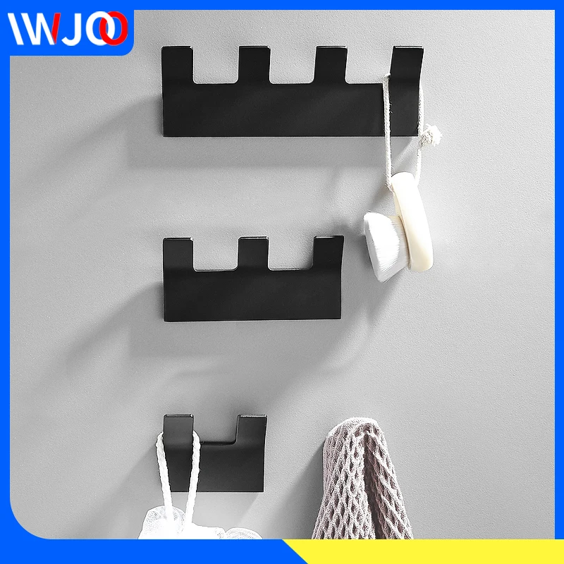 Крючок для халата черный крючок настенные самоклеющиеся крючки ванной сумка