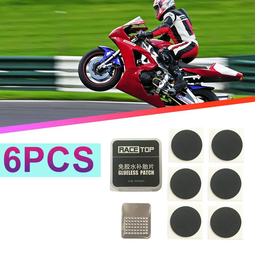 6 шт. мотоциклетная Ремонтная накладка заплатка для велосипедной камеры нашивка