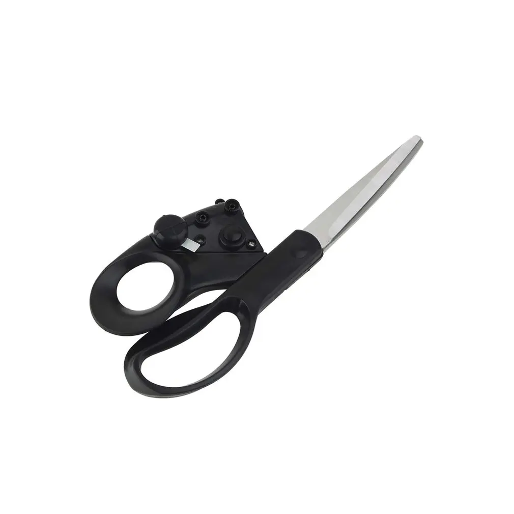 

Dropshipping Professional Laser Guided Scissors For home Crafts Wrapping Gifts Fabric Sewing Cut Straight Fast with battery 2017