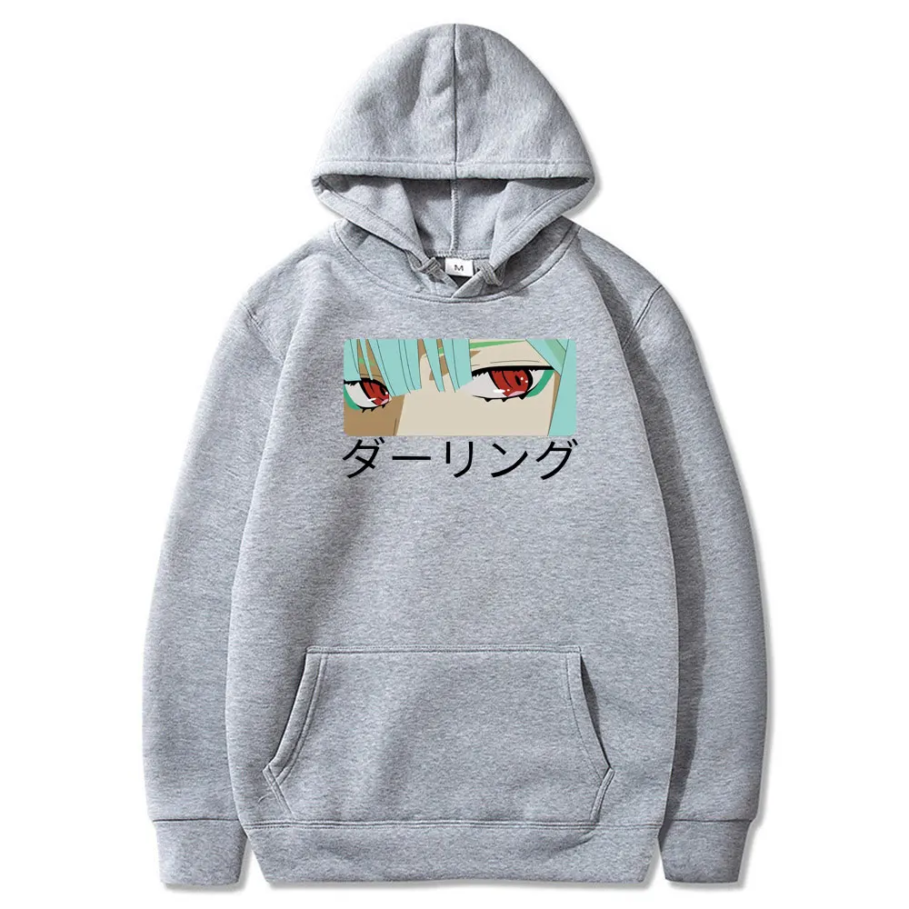 

Kawaii Zero Two Hoodie Darling In The Franxx Eyes Printed Hoodies Men/Women Streetwear Hoodie Men Harajuku Loose Hip Hop Hoodies