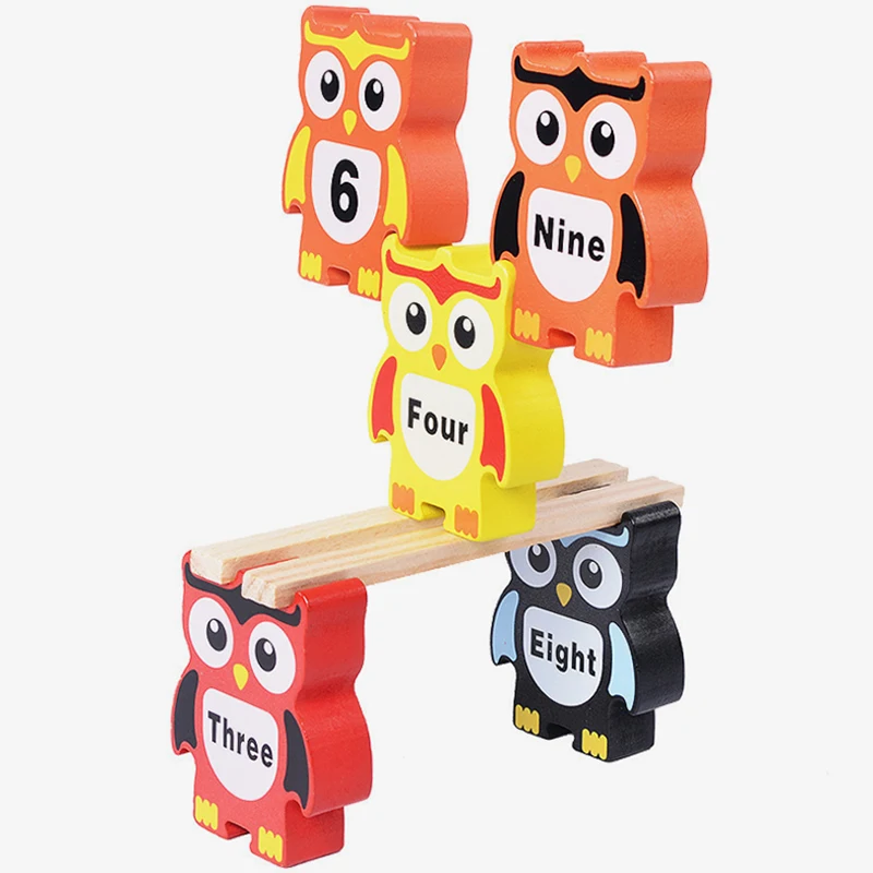 Деревянные игрушки в виде совы, Когнитивное обучение навыков, для раннего развития, для обучения координации рук и глаз от AliExpress WW