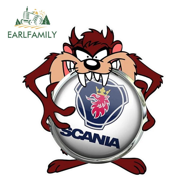 Style A EARLFAMILY, 13 см X 12,3 см, для SCANIA Taz, наклейка, забавная, для ноутбука, наклейка, сделай сам, для автомобиля, Стайлинг, авто мотор, украшение, автомобильные аксессуары - Название цвета: Style A