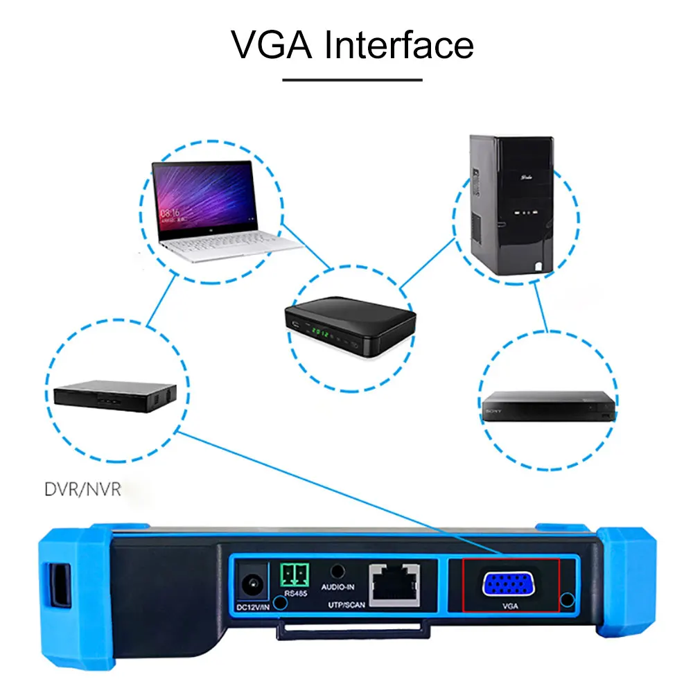 Pegatah 4K HDMI VGA вход CCTV тестер монитор cctv для камеры Ip-камеры IPC с портом poe Тестер |
