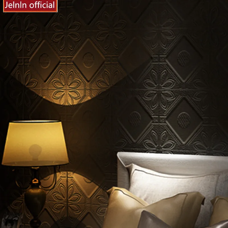 Желтый цветочный узор утолщенные 3d пены водонепроницаемые наклейки на стену