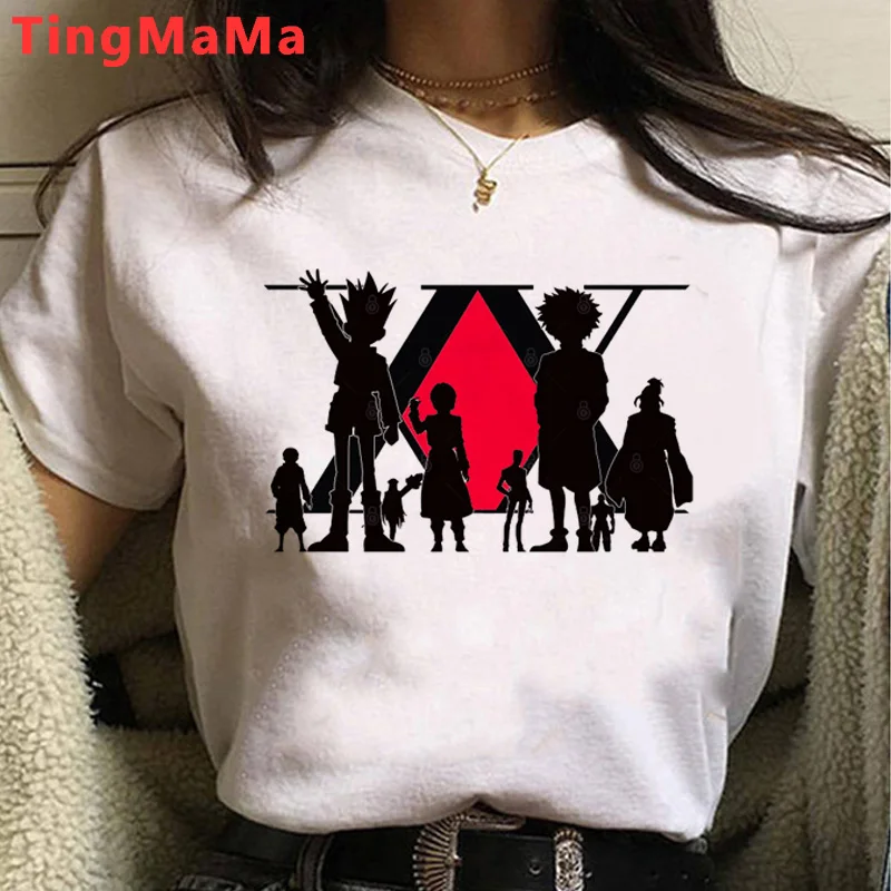 HISOKA MOROW футболки с графическими принтами для мужчин Kawaii летние топы Футболка