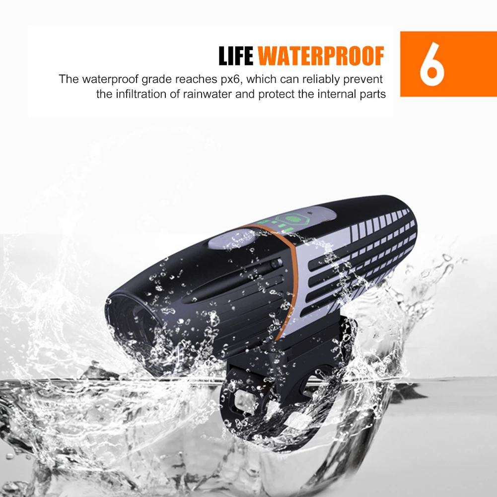 

USB Charging Mountain Bike Flashlight Warning Lights Waterproof LED Bicycle for Outdoor Cycle Biking Entertainment