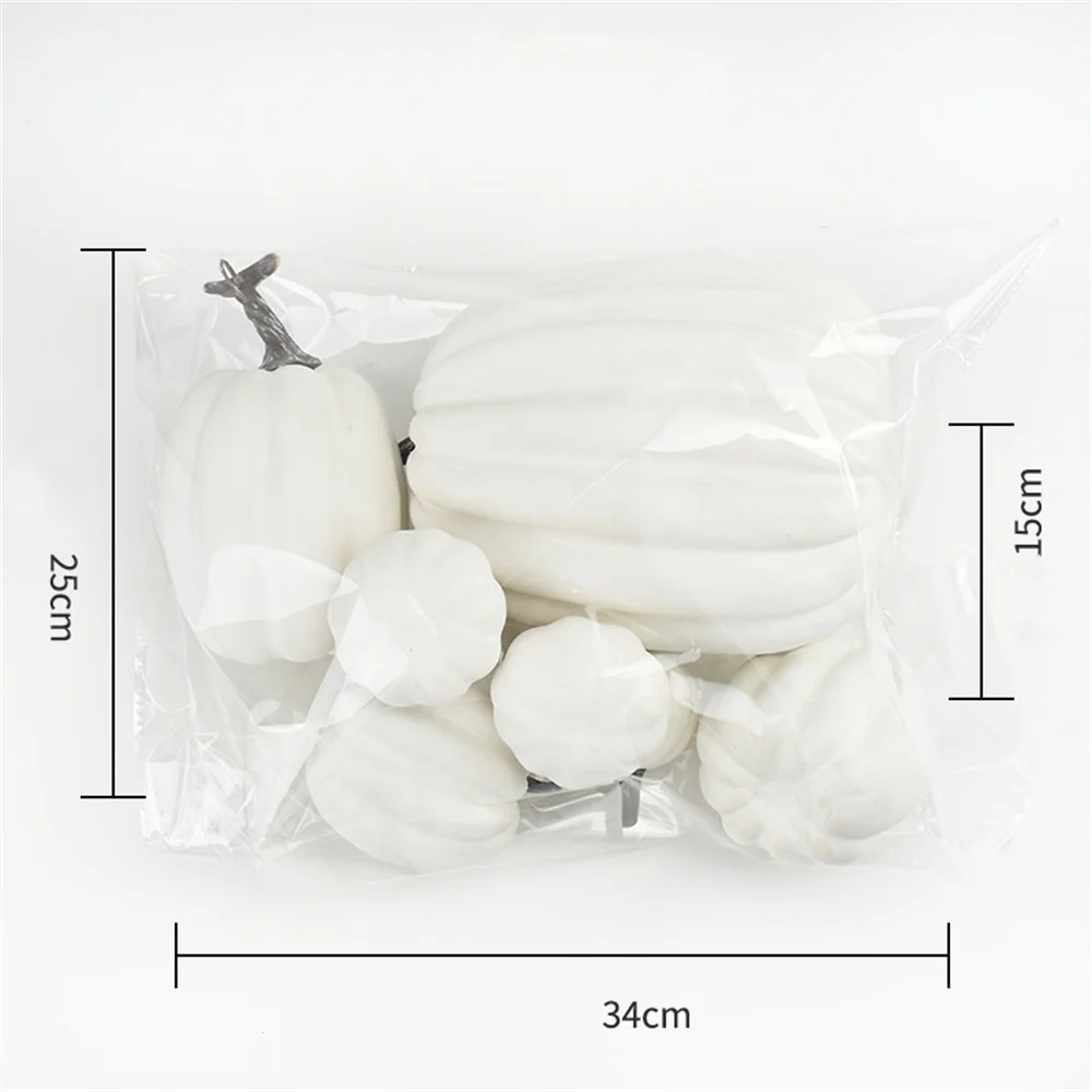 7 Uds simulaci&oacute;n calabaza modelo falso vegetal de bricolaje hogar fiesta de cumplea&ntilde;os decoraci&oacute;n de la boda-5