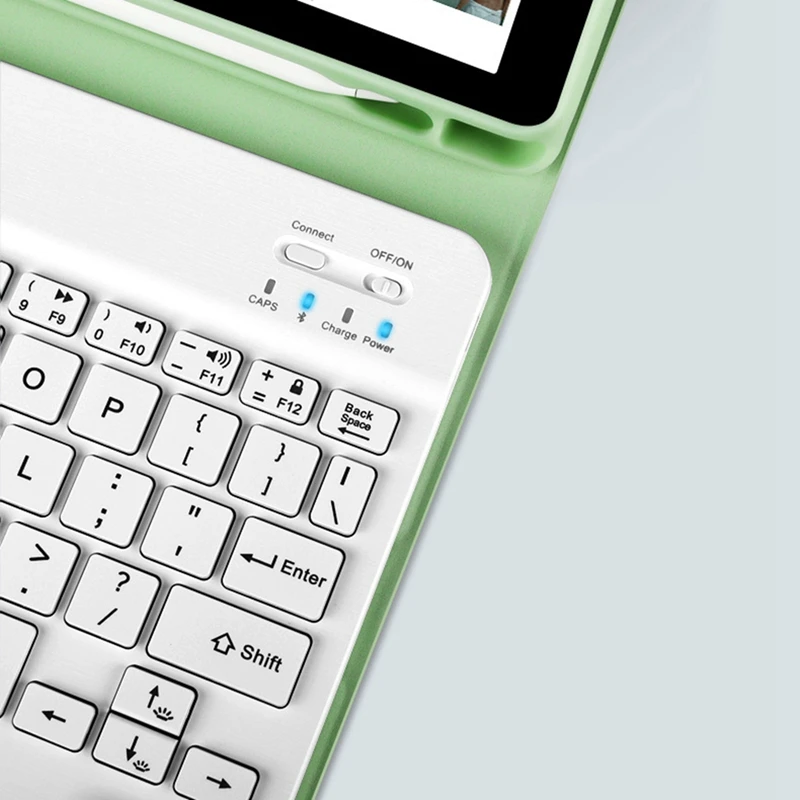 

Wireless Keyboard Protective Shell Set Silicone Protective Cover with Pen Slot for Ipad Air4 10.9 Inch