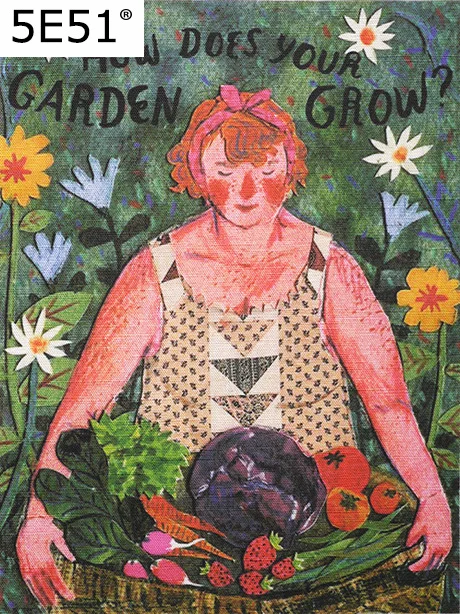 

Zakka cotton and hemp fabric pure hand printed canvas dining mat mouse pad apron pocket rural life