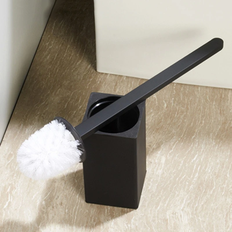 

Bathroom Bristle Toilet Brush with Stainless Steel Base Punch-free Toilet Brush N1HA