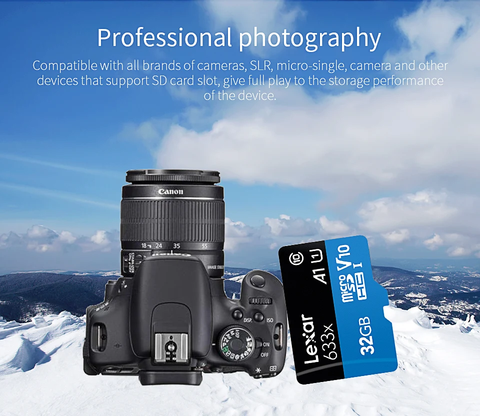 Lexar TF карты 512 ГБ 256 с адаптером селфи-стик Micro SD карты 128 Гб 64 ГБ 32 ГБ оперативной памяти, 16 Гб встроенной памяти, 98 МБ/с. usb флэш-карта памяти, мicro SD class10