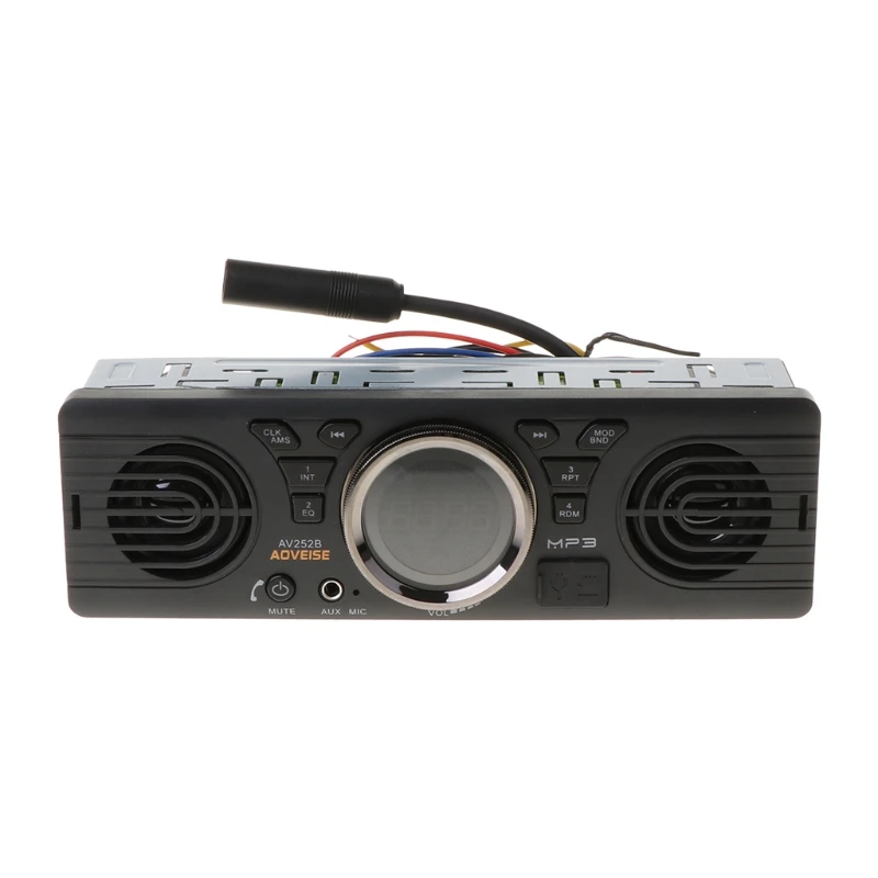 

Многофункциональный Автомобильный MP3-плеер 12 В FM Bluetooth-совместимый стерео RCA выход USB/TF-порт для карт памяти Электрический авто