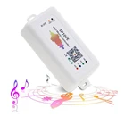 Светодиодный музыкальный контроллер SP107E DC5-24 В с беспроводным Bluetooth-совместимым полноцветным SPI управлением музыкой с помощью приложения для телефона WS2812B