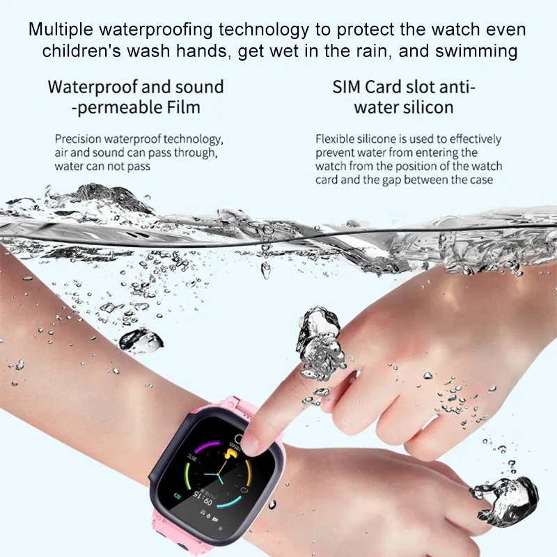 

New Oximet Child Smart GPS Tracker Watches 4G Network Thermometer Waterproof Camera Video Call Kids Adults Tracker Clock vestido