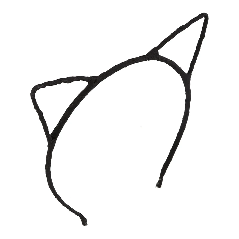 Проводная повязка на голову с кошачьими ушками для нарядного платья Вечерние