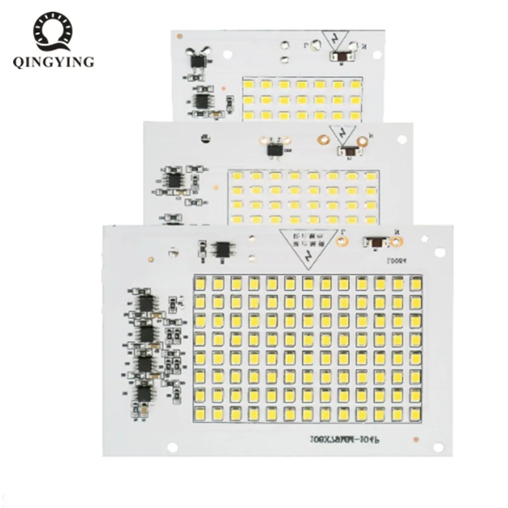 

5pcs Led Lamp 10W 20W 30W 50W 100W Smart IC Floodlight COB Chip SMD 2835 5730 Outdoor Long Service Time DIY Lighting In 220V