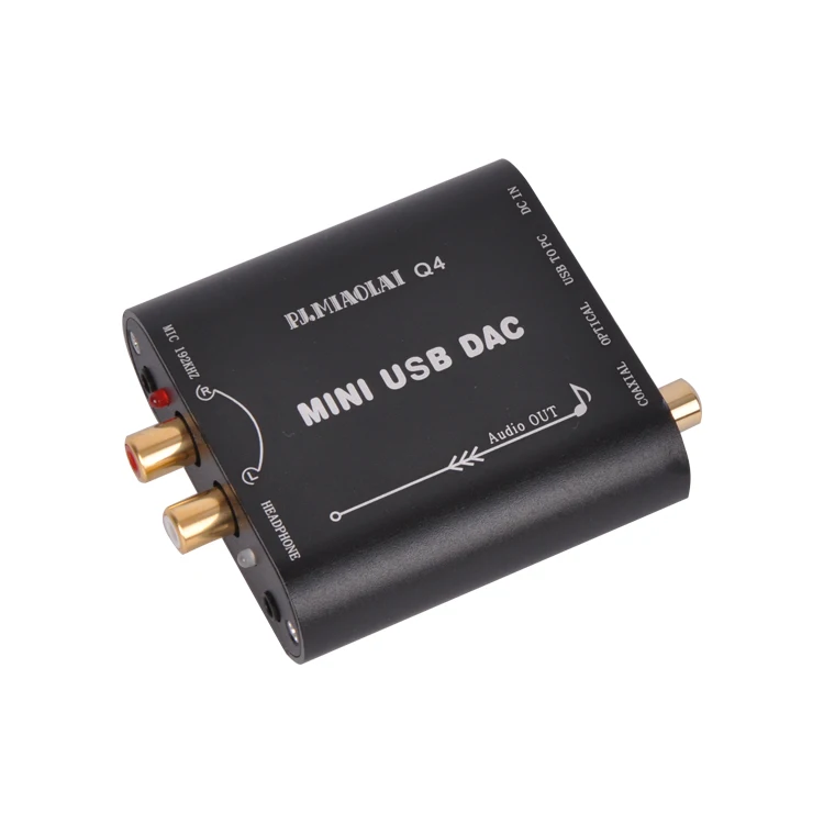 Q4 fever HiFi аудио декодер DAC Оптическое волокно коаксиальный вход USB внешняя звуковая