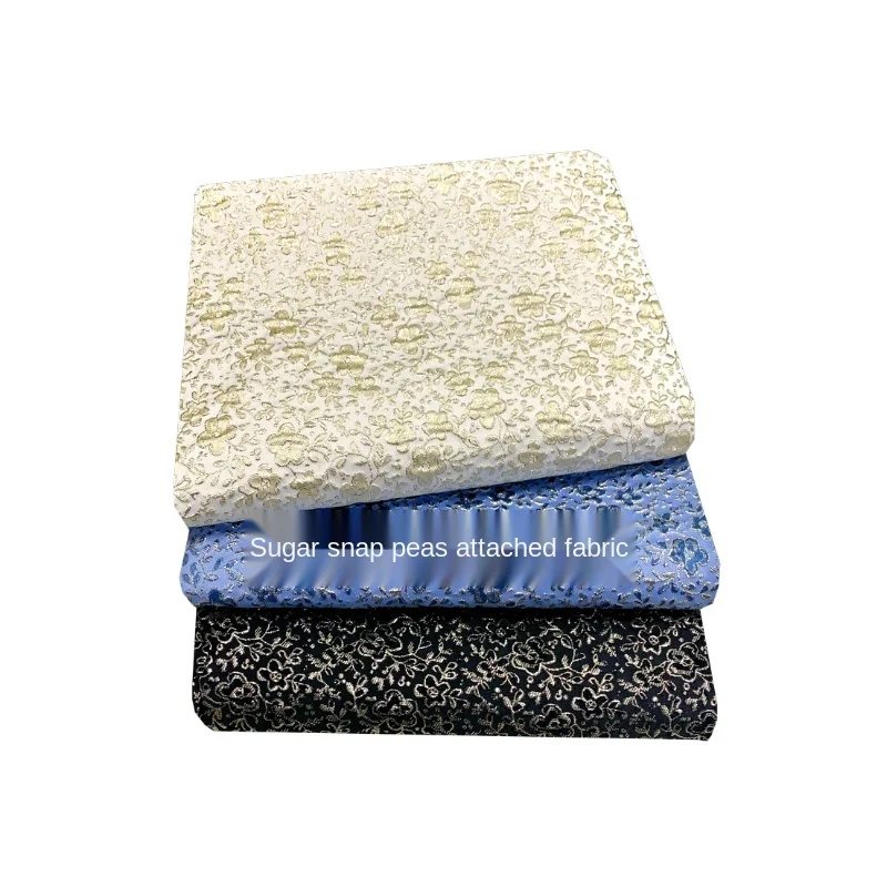 

Elegant three-dimensional embossed gold thread yarn-dyed jacquard fabric, sewing fabric factory shop is not out of stock