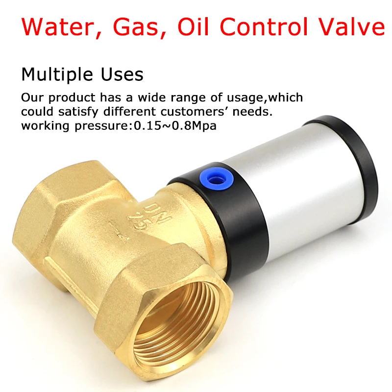 Q22HD-15/20/25/32/40/50 G 1/2 &quot3/4&quot 1 &quotDN50 2/2ходовой латунный пневматический регулирующий