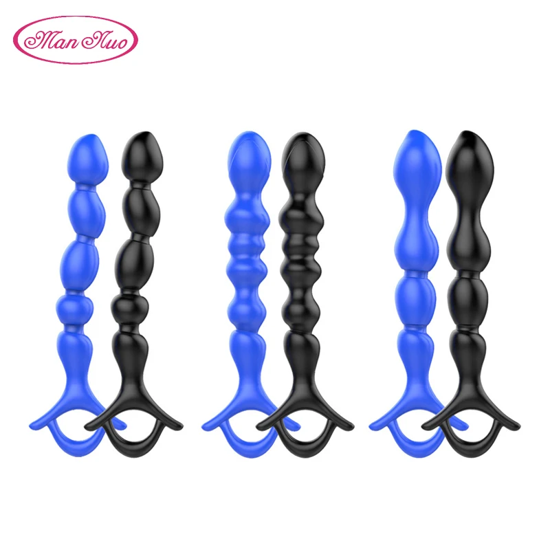 Человек НУО силиконовый G spot Стимулятор анальная пробка на заднем дворе бисера