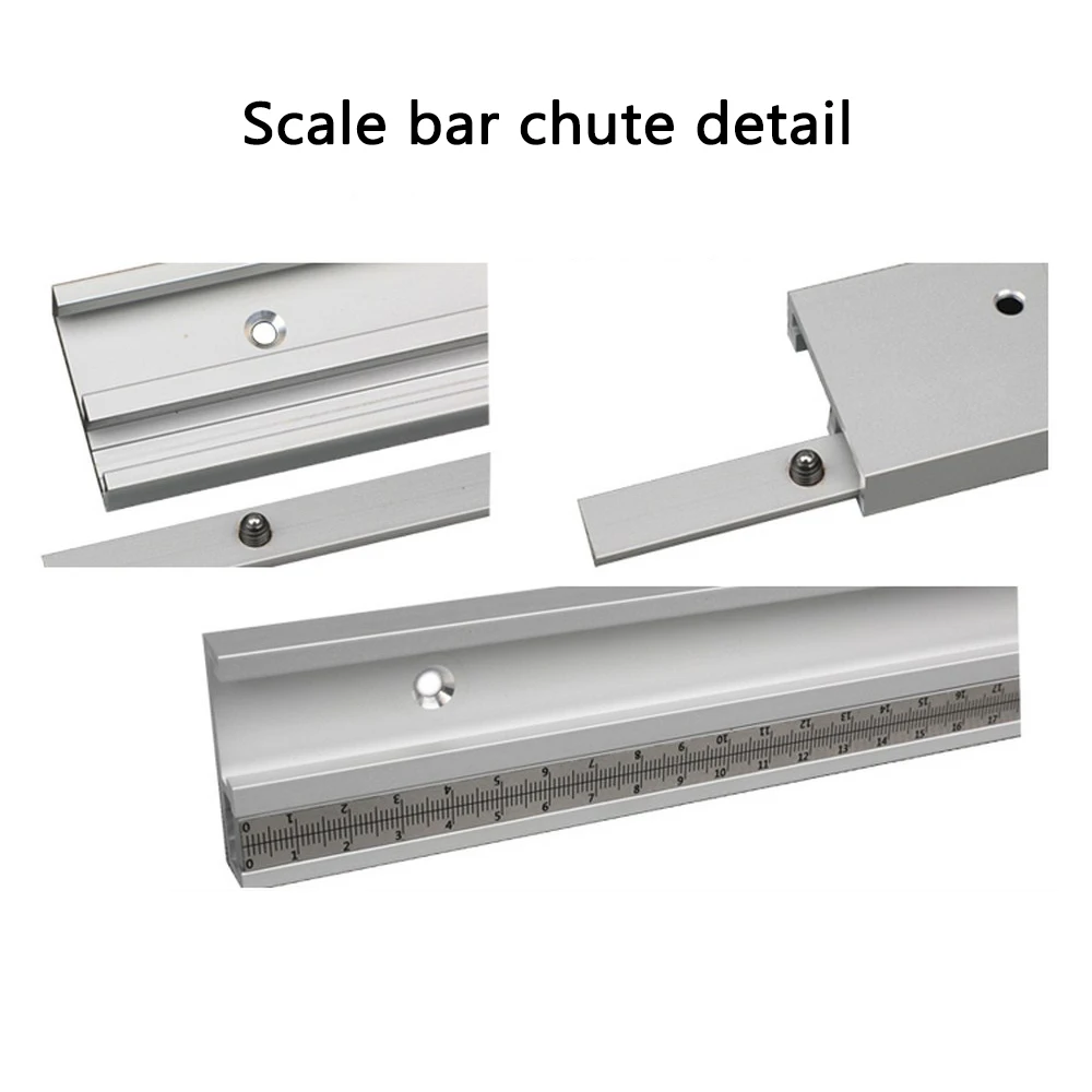 Универсальная алюминиевая направляющая 45 мм с направляющими для шкалы толкатель