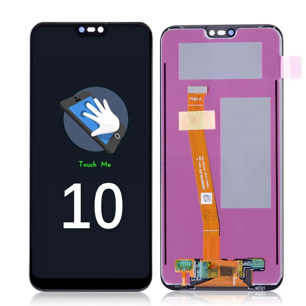 Дисплей для HUAWEI P20 Lite lx1 lx1 Nova 3e LCD в сборе с тачскрином на рамке 5.84'' черный порошок синий золото