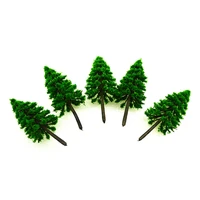 trees toy bushes railway scenery sand table layout model pine tree miniature model diy plastic simulation scenario 20pcslot