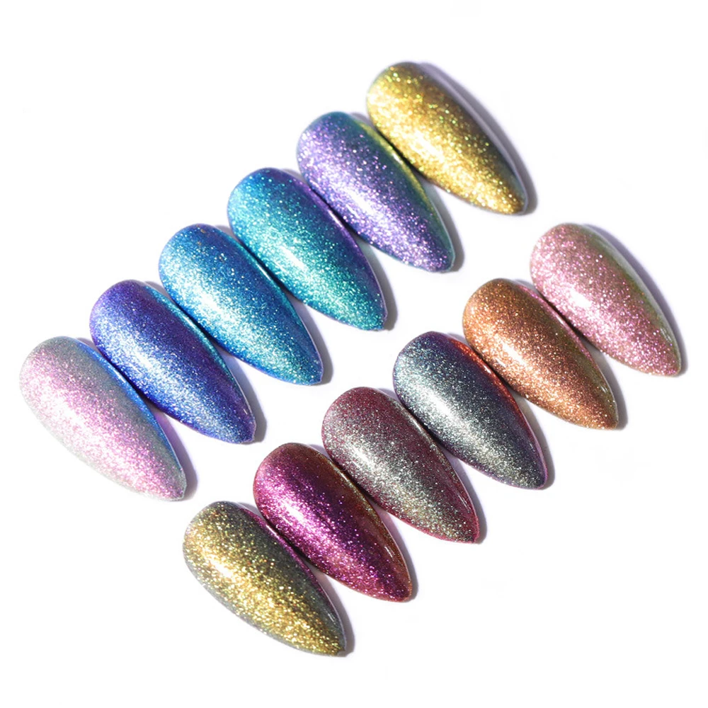

Nails Accessories Acrylic Powder 6 Color Suit Quicksand Gold Powder Bright Color Suit For DIY Nail Art Decorations
