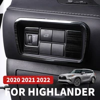 headlight control panel patch for toyota highlander xu70 refit 2022 2021 2020 kluger car accessories stainless steel
