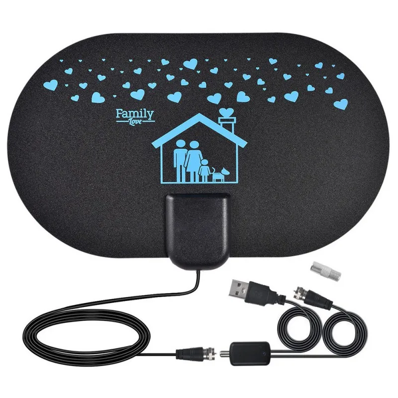 

1080P/4K HD TV Digital Antenna Amplifier Indoor Digital Long 180 Miles Range Antennas Smart Switch Amplifier Signal Booster