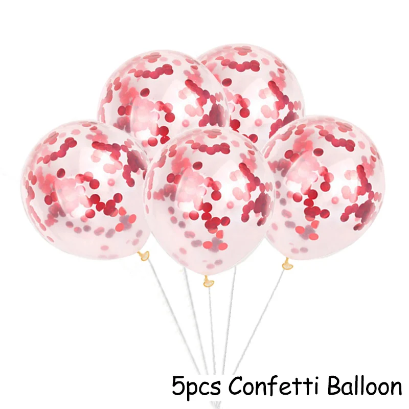 5pcs Balloons Фоторамка с новогодним декором воздушные шары из фольги новогодние Вечерние Декорации шариковые шары с цифрами - Цвет: 5pcs Balloons