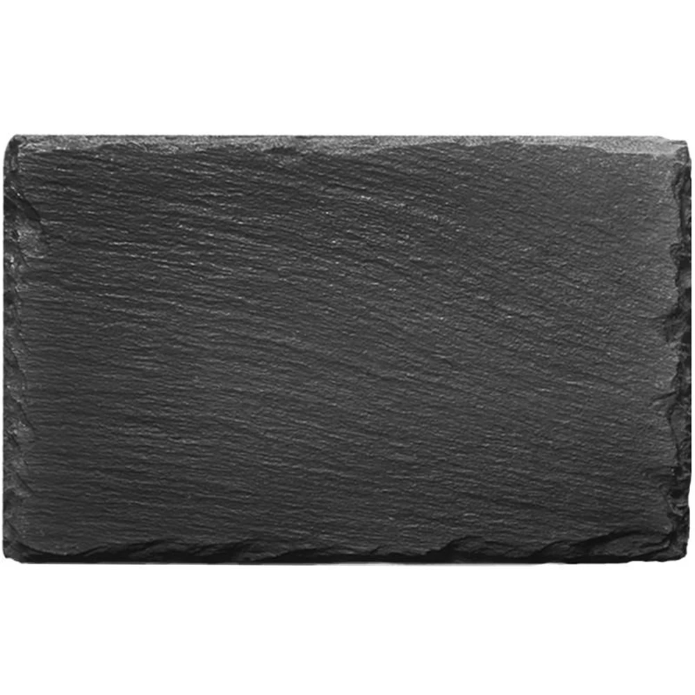 Каменная тарелка черный сланец стейк для суши Западный натуральный твердый