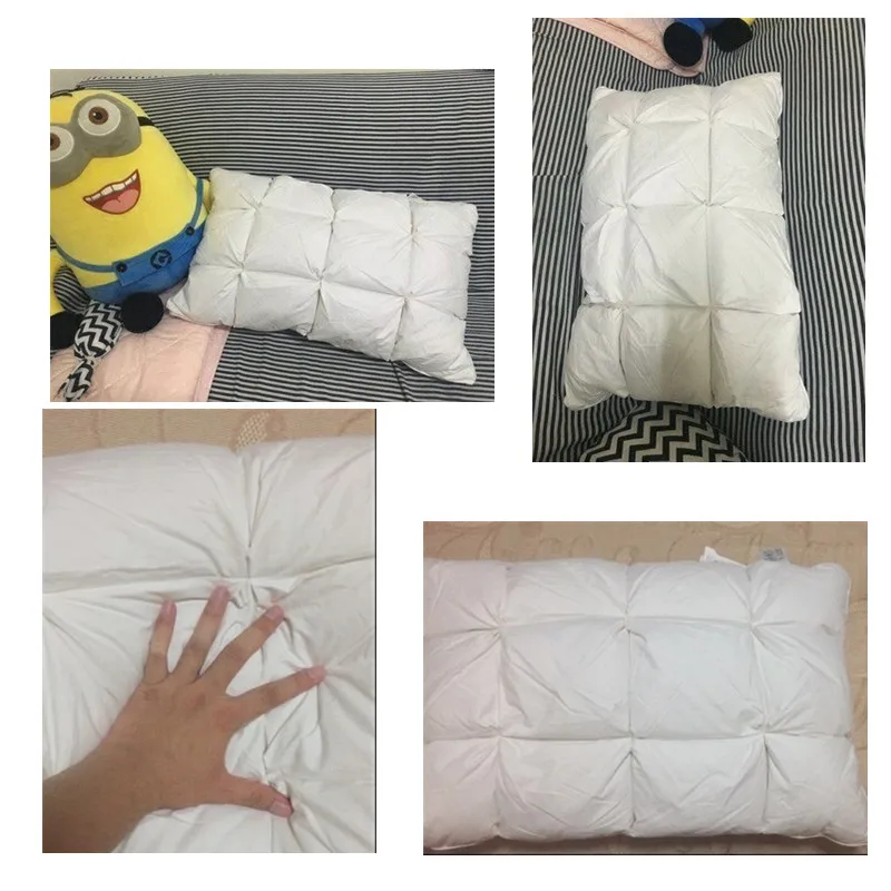 Подушка из хлопка премиум-класса для сна с гусиным пером 1 упаковка