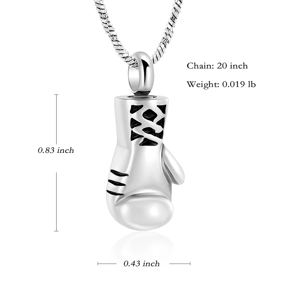 MJD8308 черные мужские кремационные украшения для пепла боксерская перчатка крутые