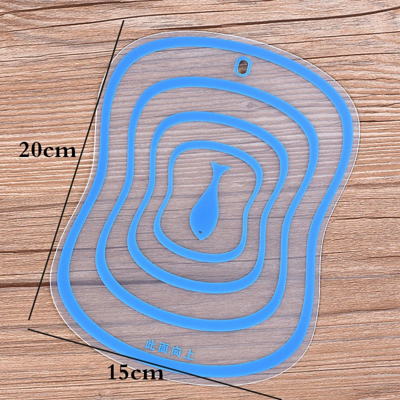 Кухонная разделочная доска нескользящая матовая прозрачная инструменты для