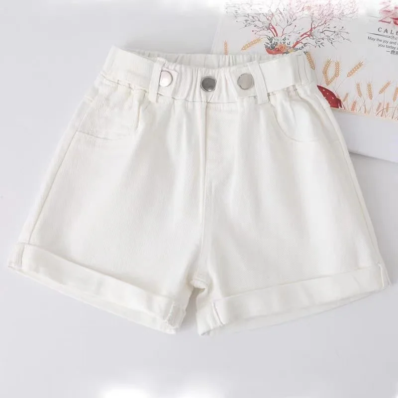 Детские джинсовые шорты для девочек летние короткие штаны Повседневные детские